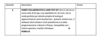 1° Progetto: Laboratorio Robotica