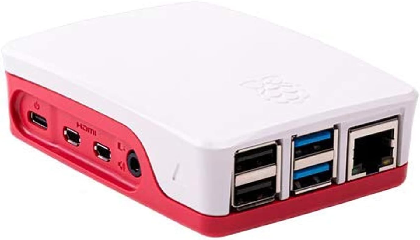 Raspberry Pi 4 Case (Rosso/Bianco)