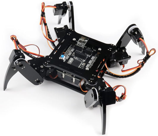 Freenove Quadruped Robot Kit (compatibile con Arduino IDE), App Remote Control, Walking Crawling Twisting Servo Progetto STEM