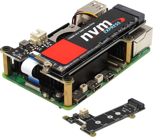 Geekworm X1001 PCIe to M.2 NVMe SSD Shield per Raspberry Pi 5