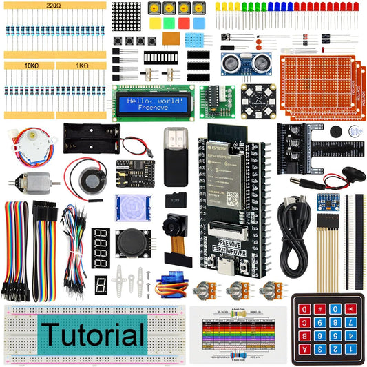 Freenove Ultimate Starter Kit for ESP32-WROVER (Included) (Compatible with Arduino IDE), Onboard Camera Wireless, Python