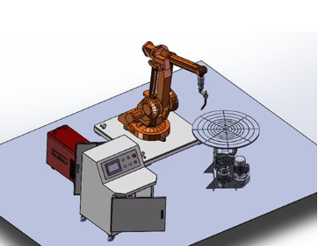 Industria 4.0 Formazione robot a 6 assi Stazione di lavoro per saldatura robot industriale