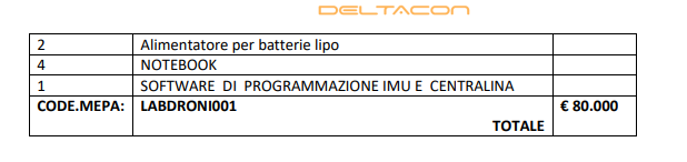 Progetto –Laboratorio costruzione dei velivoli Droni